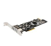 Yominerr 4 Port USB3.0 PCI Express Card USB 3.0 PCI-E Expansion Card Adapter PCI Express Card for Desktop