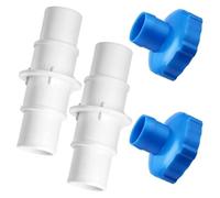 Yominerr 4Pcs Pool Hose Adapter Kit,1-1/4In or 1-1/2In Hose Connector Coupling and 11238 Hose B Adaptor for Pool Vacuum Cleaner