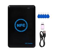 Yominerr 5-Band NFC Smart Chip Reader/Writer +5XUID Keychain 125K 13.56M Copier HID Duplicator Tag Clone ID IC Keychain Key Copy