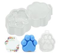 Yominerr 50 Pack Cat's Claw Shaped Wax Melt Clamshells, for Wax Cubes, Clear Empty Cube Tray Molds for Wickless Tarts Candles