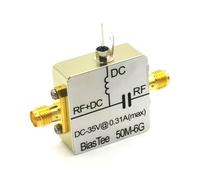 Yominerr 50M-6GHz Bias Tee Feed Biaser Coaxial Feed BiasTee Box for HAM Radio SDR Antenna Spectrum Analyzer Signal Source