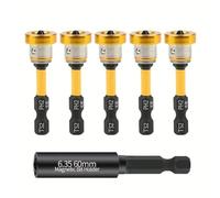 Yominerr 5pcs 50mm Positioning Screwdriver Bits S2 Drywall Screw for Plasterboard Gypsum Board Plasterboard Screw Driver Tools