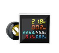 Yominerr AC 50-300V Digital Voltmeter Ammeter 100A Wattmeter Frequency Meter Voltage Monitor Current Factor Volz AmpHerz KWH