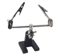 Yominerr Adjustable Third Hand Soldering Tool Desk Clamp Welding with 2 Alligator Clips Soldering Stand Soldering Repair Tool