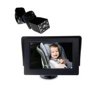 Yominerr Baby Car Camera, Baby Car Rearview Mirror, 4.3 Inch Baby Car Monitor, Baby Car Seat Rearview Mirror Camera, Observe Baby