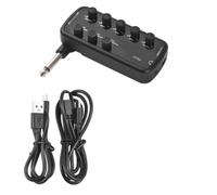 Yominerr Bass Amplifier Mini Amp Portable Headphone Bass Amplifier Plug and Play for Electric Guitar Amplifier