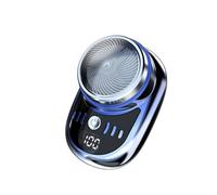 Yominerr Electric Shaver USB Rechargeable Digital Display Men Travel Portable Detachable Shaver Beard Hair Trimmer,D