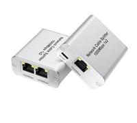 Yominerr Ethernet Splitter 1 to 2 High Speed Gigabit Ethernet Switch 2 Port Internet RJ45 LAN Splitter for Cat5/5e/6/7/8 Cable