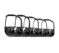 Yominerr Goatee Shaving Template Beard Styling Template 5Pcs Trimming Supplies French Beard Beard Care Black