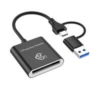 Yominerr High-Speed CFexpress Type B Card Reader USB3.2 Gen2 USB-C CFe Card Reader for Android Win XP/Vista/7/8/8.1/10/11 OS 10Gbps USB3.2 Gen2 USB-C