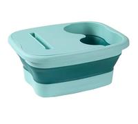 Yominerr Household Sauna Footbath Massage Bucket Soaking Bucket Folding Basin Spa Foot Bath Bathtub Pedicure Green