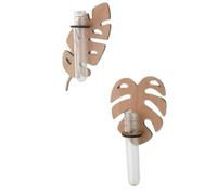 Yominerr Leaf Shape Wall Green Plant Rack Wall Decor Art Vase Stand for Women Mom Plant Lovers Gifts