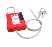 Yominerr Lockout Tagout Cable Lock - 3.3ft Adjustable Cable Lock, Steel Cable Lock with Vinyl Coating, Cable