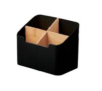 Yominerr Multi-Function Storage Box TV Air Conditioner Remote Control Organizer Practical Tissue Box Home Cosmetic Storage Black