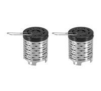 Yominerr Outdoor Camping Heating Cover Stove Mini Stainless Steel Portable Heating Cover Camping Tent Cassette Stove Heater