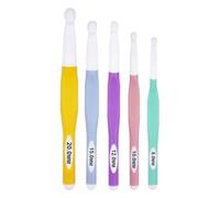 Yominerr PCS Crochet Hook Set Ergonomic Handle Big Crochet Hook Weaving Tools for Knitting Blankets, Shawl and Carpet Crochet Tools