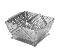 Yominerr Portable Folding BBQ Grill Camping Split Stainless Steel Fire Pit Tent Stove Outdoor Picnic Accessories