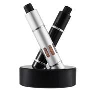 Yominerr Practical Pepper Grinder Thumb Push Button Aluminum Alloy Tool Salt Sea Spices External Grinding Spring Steel Mill