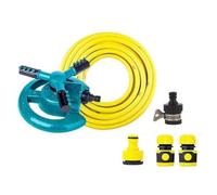 Yominerr Sprinklers for Yard, Lawn Sprinkler with 360-Degree Rotation 3-Arm Style, Home Plant Automatic Irrigation System