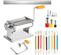 Yominerr Stainless Steel Polymer Clay Roller Machine Set Includes Clay Presser Machine for DIY Craft Projects