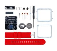 Yominerr Transparent Case LED Digital Tube Display DIY Electronic Watch Kit DIY Soldering Project 3V DIY Electronic Kit E