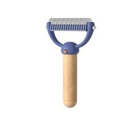 Yominerr Undercoat Rake Brush Dematting Cat Combs for Grooming Long Haired Cats Double-Sided Undercoat Rake Pet Dematting Rake C