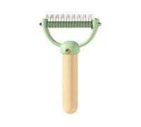 Yominerr Undercoat Rake Brush Dematting Cat Combs for Grooming Long Haired Cats Double-Sided Undercoat Rake Pet Dematting Rake A