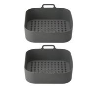 Yominerr With Fried Pizza Chicken Heat-Insulation Air Fryer Tray 20x20x6cm Air Fryer Tray