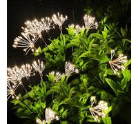 Yomistar Garden Solar Lights 2 Pack 160 LED Solar Firework Light, 8 Modes Starburst Lights Waterproof Swaying Firefly Light Outdoor for Garden Lawn Patio Pathway Decorative