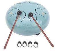 Yomiyuyr 6inch Tongue Drum, HandMade Steel Drum with 8 Notes, Handpan Drum with Drum Kit for Music Education, Meditation, and Relaxation