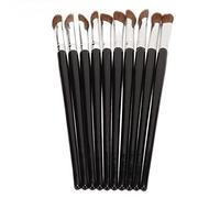 Yomiyuyr Concealer Brush Set, Makeup Brushes for Under Eye Concealer and Nose Contour, Angled and Flat Design, Soft Synthetic Fiber Brushes, 10 Pieces for Makeup Artists and Women