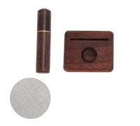 Yomiyuyr Espresso Accessories Kit, WDT Tool,Professional Coffee Textile Needle Distributor and Puck Screen Set with Wooden Base - Enhance Your Coffee Brewing Experience at Home or (58mm)