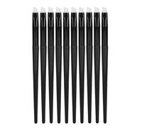 Yomiyuyr Eyebrow Brushes, Accurate Angled Makeup Brushes for Eye Makeup with Soft Silicone for Fine Application, 10Pcs
