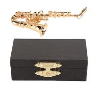 Yomiyuyr Miniature Goldtone Saxophone Brooch Pin, Elegant Musical Instrument Accessory with Red Velvet Lined Storage Case, Ideal Gift for Music Enthusiasts and Special situation