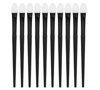 Yomiyuyr Silicone Eyeshadow Brush, Accurate Curved Makeup Applicator for Eyes, 10Pcs for On the Go Touch ups