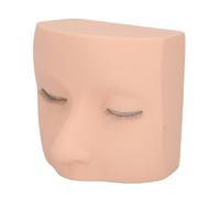 Yomiyuyr Soft PVC Lash Mannequin Head, Authentic Eyelash Mannequin with 3Layer EyelashMold, Lash Tech Must Haves for Makeup Practice, 4.13 x 3.94in