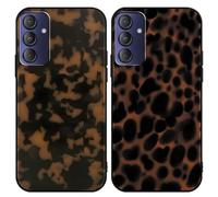 Yomjew 2 Pack Aesthetics Tortoise Shell Chic Amber Brown Print Leopard Phone Cases for Gabb Phone 4 pro 6.5 Inch, Case Shockproof Soft Protective for Women Girls Phone Cover Funda