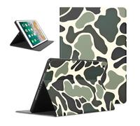 Yomjew Cool Leopard Pattern Tablet Case for iPad 6th/5th Gen Case 2018/2017 9.7 Inch, Trendy Cheetah Print Camo Pattern Cases for Kids Girls Boy, Protective Cover Flip Leather PU Funda