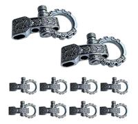 yomoe Paracord Buckles Bow Clasps Screw Pin Anchor Shackle Adjustable Shackles Buckles for Paracord Bracelet Belt 10 PCS