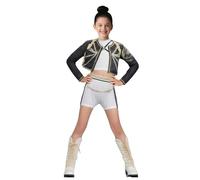 YOMORIO Demon Hunter Costume for Girls Anime Outfit Costume for Halloween, Cosplay & Carnival Fancy Dress for Kids 3-12 Years 25