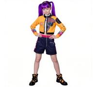 YOMORIO Demon Hunters Costume for Girls Cosplay Fancy Dress Kids Dress Up Outfits for Halloween Birthday M