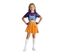 YOMORIO Demon Hunters Costume with Top, Skirt and Gloves, Halloween Fancy Dress Costume for Girls Aged 3-12, Perfect for Cosplay, Parties & Stage Shows 3XL