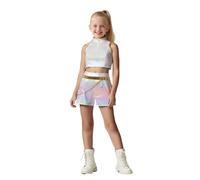 YOMORIO Girls' Demon Hunters Costume Anime Cosplay Outfit Pop Idols Matching Outfits Halloween & Party Dress for Kids Aged 3-12 White XL