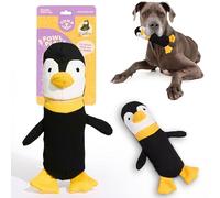 Yomp Penguin Dog Toy - Dog Plush Toys - Tough, Durable Dog Stuffed Animals Chew Toy with Natural Canvas & Crinkle Paper - Interactive Dog Toys, Fun Pet Toys for Dogs (Waddles)