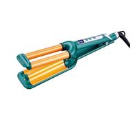 YONAIL 16mm Curling Iron Beach Wave Hair Curler, 3 Barrel Curling Tongs, Deep Waver for Short &Long Hair, LCD Display Ceramic Curling Wand, Hair Crimper Big Waves Curler