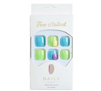 YONAIL 24pcs/set Short False Toenail Tips Press On Toenails for Women and Girls Acrylic Fake Toenails Art Tips with Glue Stick On Toenails Artificial Feet Nails Pedicure