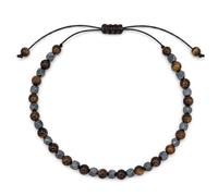 YONARROS Triple Protection Bracelet Hematite Tiger Eye Beaded Bracelet | Triple Protection Bracelet, Hematite, Tiger Eye, Obsidian, Adjustable Beaded Bracelet, Crystal Gift