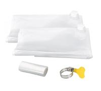 Yonawlsy Bathtub Drinking Water Bladder,2 Pack 60 Gallon Heavy Duty Food-Grade Plastic Bag Hold Fresh Drinking Water, Using for Camping, Gardening or Disaster and Hurricane Survival