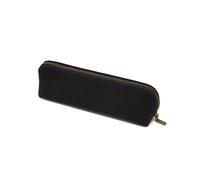 YONBEN Canvas Pencil Case Cotton Canvas and Simple Multifunctional Pencil Bag Zipper Portable Pencil Storage (Black)