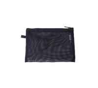 YONBEN Cosmetic Bag Mesh Makeup Purse Organizer Pouches Travel with Zipper, Black, M, Simple